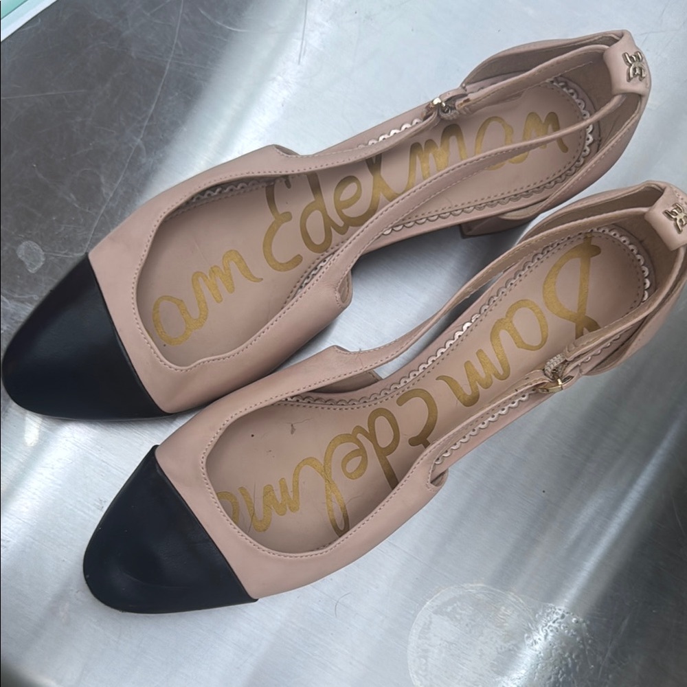 Sam Edelman Women's Black and Tan Heels